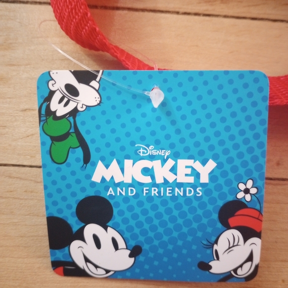 Disney Mickey And Friends Vibrant Red Reusable Shopping Tote Bag XL - Picture 3 of 3